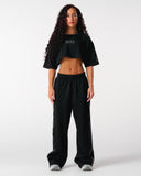 Core Relaxed Track Pants - Black