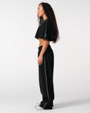 Core Relaxed Track Pants - Black
