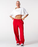 Core Oversized Crop Tee - White