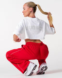 Core Oversized Crop Tee - White