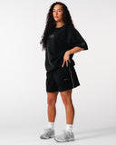 Core Oversized Tee - Washed Out Black