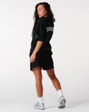 Core Oversized Tee - Washed Out Black
