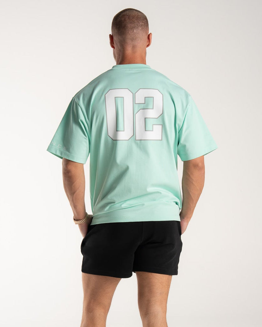 Men's Oversized Tee Mint, Drop Shoulder | EVDNCE