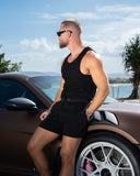 EVDNCE Ribbed Tank - Black