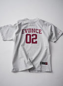 EVDNCE 02 Oversized Tee - Grey Marl / Beet