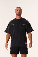 EVDNCE Sports Club Tee - Washed Black