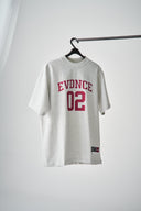 EVDNCE 02 Oversized Tee - Grey Marl / Beet