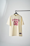 EVDNCE 02 Oversized Tee - Vanilla / Beet