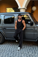 Core Ribbed Tank - Black