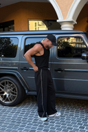 Core Ribbed Tank - Black