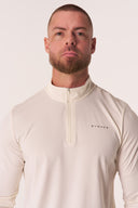 EVDNCE Long Sleeve Quarter Zip - Vanilla