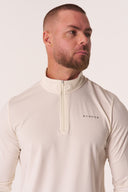 EVDNCE Long Sleeve Quarter Zip - Vanilla