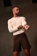 EVDNCE Motion L/S Tee - Vanilla