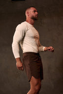 EVDNCE Motion L/S Tee - Vanilla