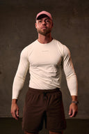 EVDNCE Motion L/S Tee - Vanilla