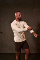 EVDNCE Motion L/S Tee - Vanilla