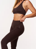 [women] Seamless Sculpt Leggings - Chocolate