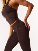 [women] Seamless Sculpt Leggings - Chocolate