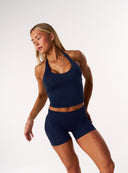 [women] Seamless Sculpt Shorts - Navy