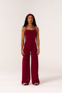 Cloud Compression Square Back Tank - Beet