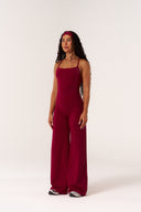 Cloud Compression Square Back Tank - Beet