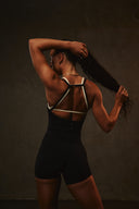 Cloud Compression Square Back Tank - Black