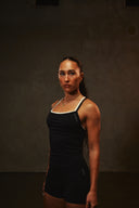 Cloud Compression Square Back Tank - Black