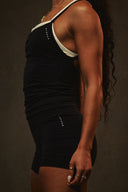 Cloud Compression Square Back Tank - Black