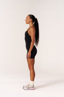 Cloud Compression Square Back Tank - Black