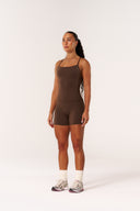 Cloud Compression Square Back Tank - Malt