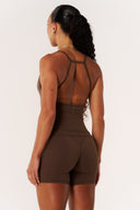 Cloud Compression Square Back Tank - Malt