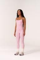 Cloud Compression Square Back Tank - Avalon Pink