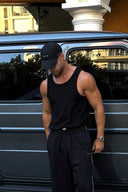 Core Ribbed Tank - Black